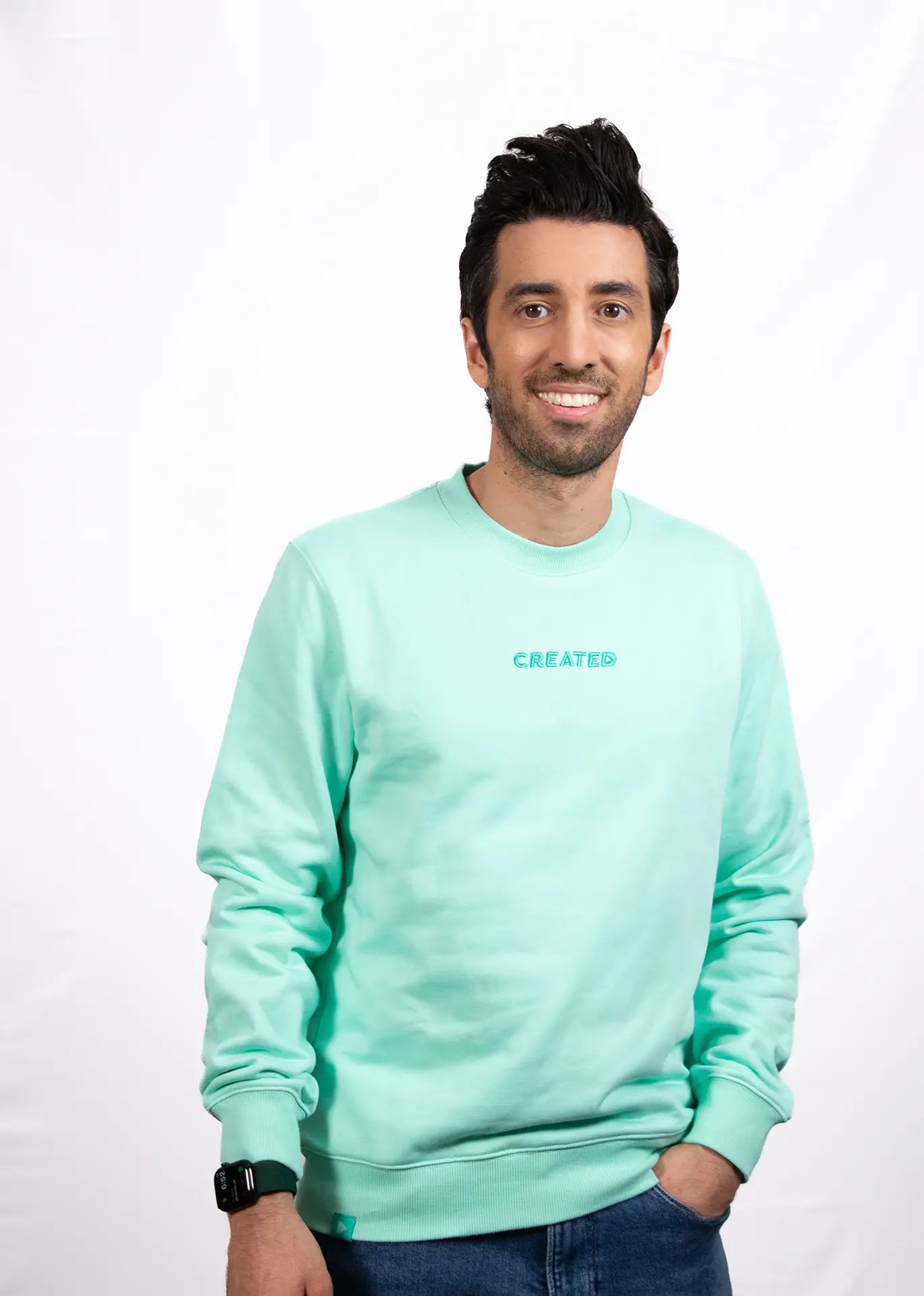 Created Crewneck - Green